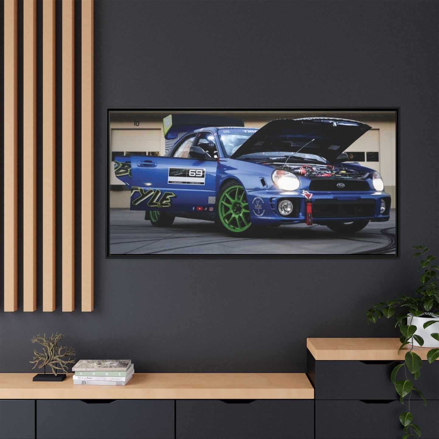Matte Canvas, Framed (Multi-color)