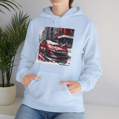 RED 7th GEN MAXIMA in SKETCH CITY - Unisex Heavy Blend™ Hooded Sweatshirt