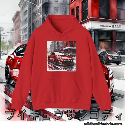 RED 7th GEN MAXIMA in SKETCH CITY - Unisex Heavy Blend™ Hooded Sweatshirt