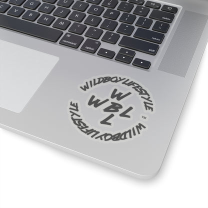 WILDBOYLIFESTYLE Logo - Black - Kiss-Cut Sticker