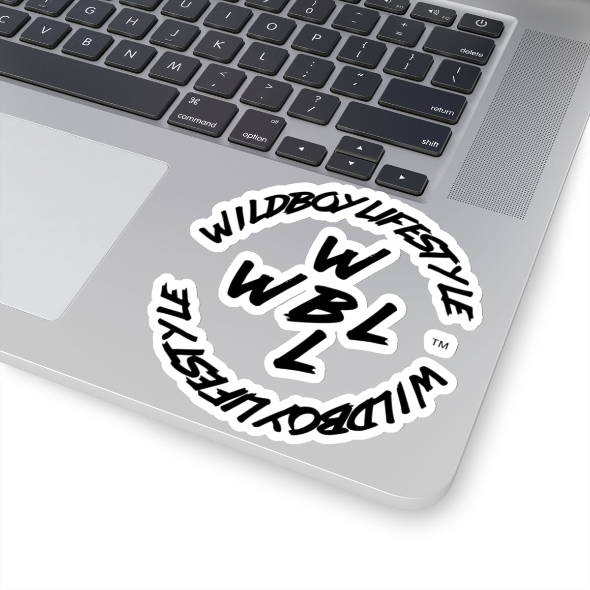 WILDBOYLIFESTYLE Logo - Black - Kiss-Cut Sticker