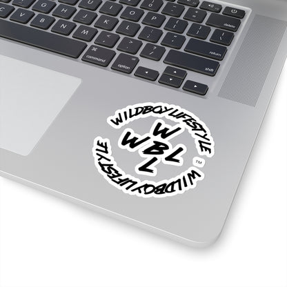 WILDBOYLIFESTYLE Logo - Black - Kiss-Cut Sticker