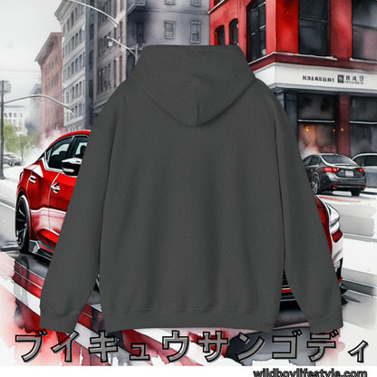 RED 7th GEN MAXIMA in SKETCH CITY - Unisex Heavy Blend™ Hooded Sweatshirt