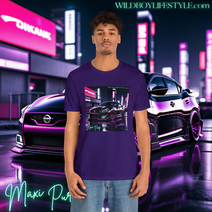 MAXI PURP DOWNTOWN GLOWN - Classic Unisex Jersey Short Sleeve Tee