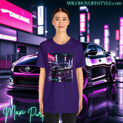 MAXI PURP DOWNTOWN GLOWN - Classic Unisex Jersey Short Sleeve Tee