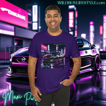 MAXI PURP DOWNTOWN GLOWN - Classic Unisex Jersey Short Sleeve Tee