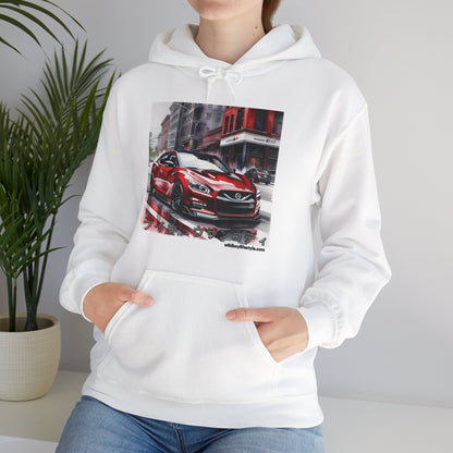 RED 7th GEN MAXIMA in SKETCH CITY - Unisex Heavy Blend™ Hooded Sweatshirt