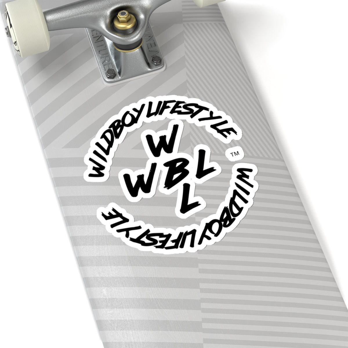 WILDBOYLIFESTYLE Logo - Black - Kiss-Cut Sticker