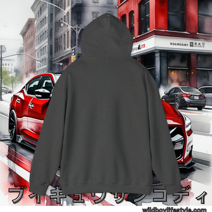 RED 7th GEN MAXIMA in SKETCH CITY - Unisex Heavy Blend™ Hooded Sweatshirt