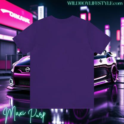 MAXI PURP DOWNTOWN GLOWN - Classic Unisex Jersey Short Sleeve Tee