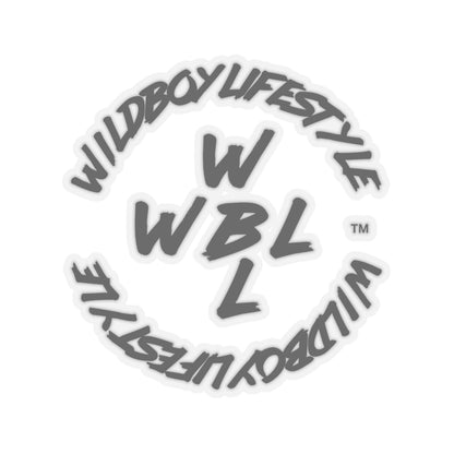 WILDBOYLIFESTYLE Logo - Black - Kiss-Cut Sticker